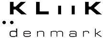 Kliik Denmark logo with stylized text.