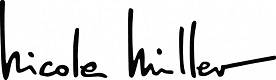 Nicole Miller logo in black script font.