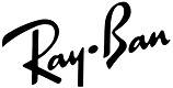 Ray-Ban logo in black script on white background.